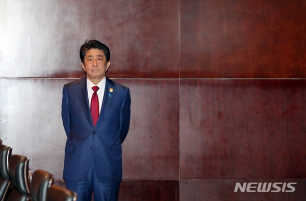 아베 신조 일본 총리.뉴시스