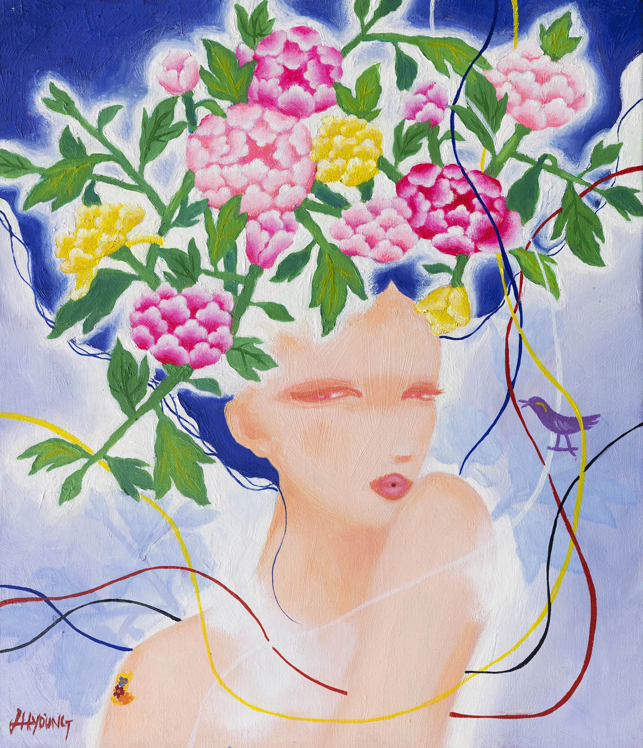 Flora-19, 53×45.5㎝ oil on canvas, 2022