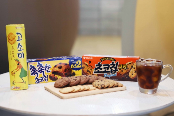 오리온 비스킷 ‘초코칩쿠키·고소미·촉촉한초코칩’.