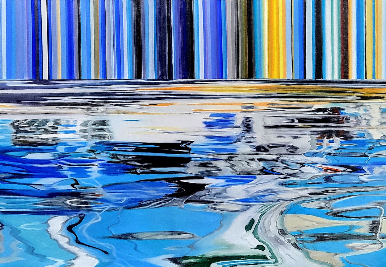 Nature-Wave and verticality, 116.8×80㎝ Oil on Canvas, 2023