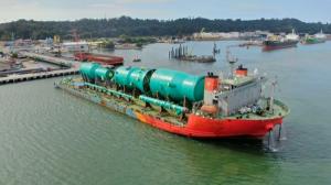 현대엔지니어링, 인도네시아로 3400톤 중량물 운송 작전 성공