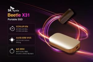SK하이닉스, 일반 소비자용 외장형 SSD ‘비틀(Beetle) X31’ 출시