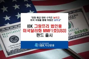 IBK자산운용 IBK 그랑프리 법인용 미국달러화 MMF1호(USD) 신상품 출시