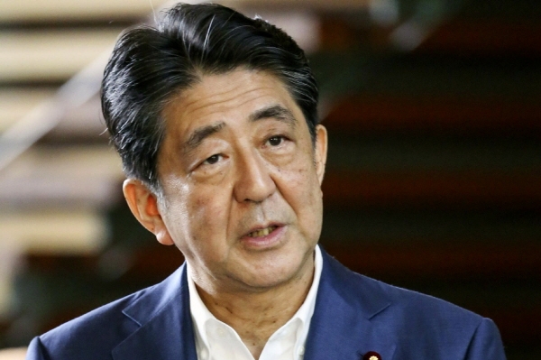 아베 신조 일본 총리가 지병 악화를 이유로 사의를 표명했다. 뉴시스