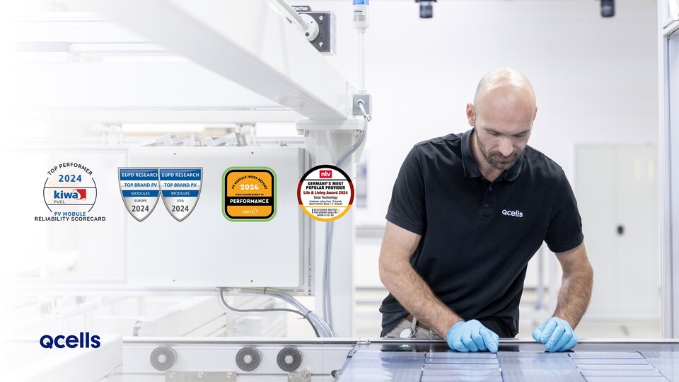 한화솔루션 큐셀부문(이하 한화큐셀)이 미국, 유럽에서 수년 연속으로 태양광 분야 어워드인 ‘PVEL 톱 퍼포머’ ‘EUPD 톱 브랜드’ ‘생활소비재 어워드’ ‘RETC High Achievement’를 수상했다고 20일 밝혔다.<한화큐셀>