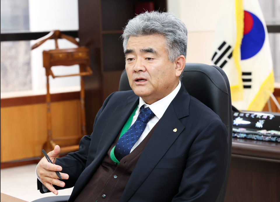 정원주 대우건설 회장. <강현욱>