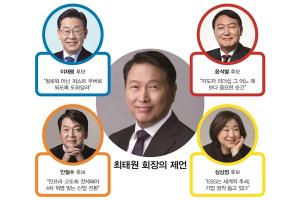 4당 대선후보 모두 만난 최태원 회장, ‘재계 맏형’으로서 주문한 메시지는?