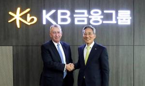 윤종규 KB금융 회장, 글로벌 IB 제퍼리스와 협력 확대 논의